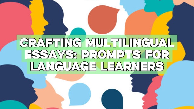 Crafting Multilingual Essays: Prompts for Language Learners