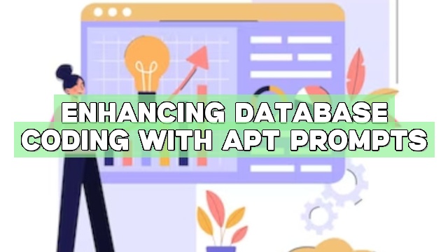 Enhancing Database Coding with Apt Prompts