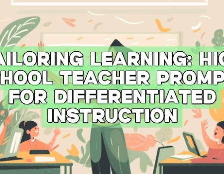Tailoring Learning: High School Teacher Prompts for Differentiated Instruction
